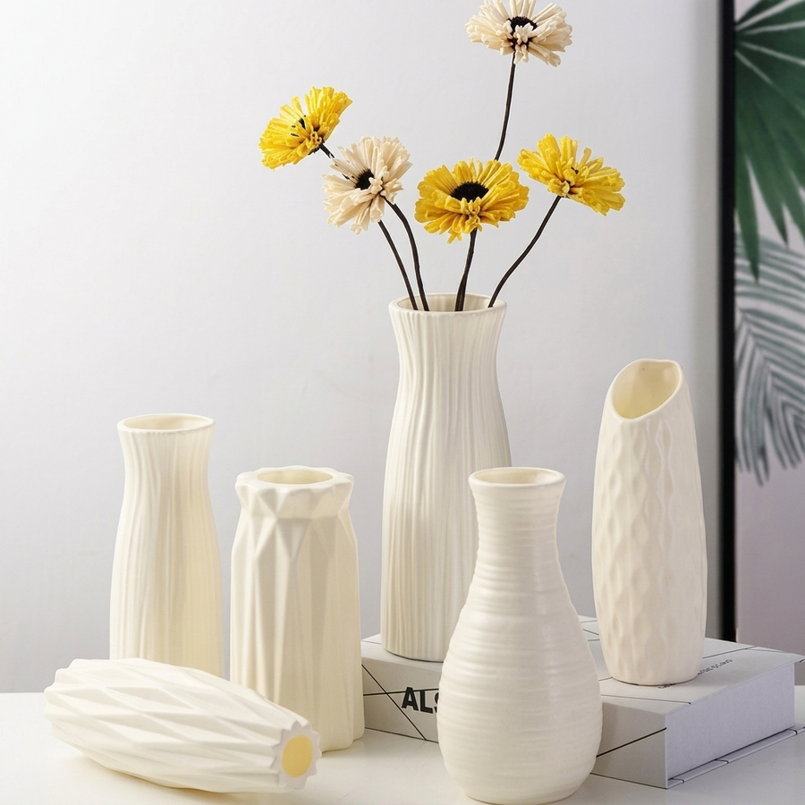 Vaso Decorativo Nórdico em Plástico