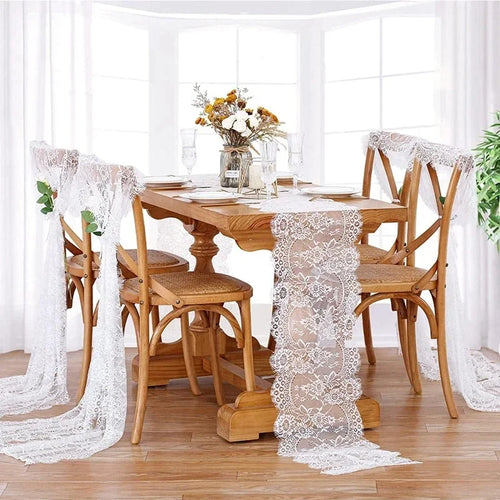 Caminho de Mesa em Renda Floral — 3 m